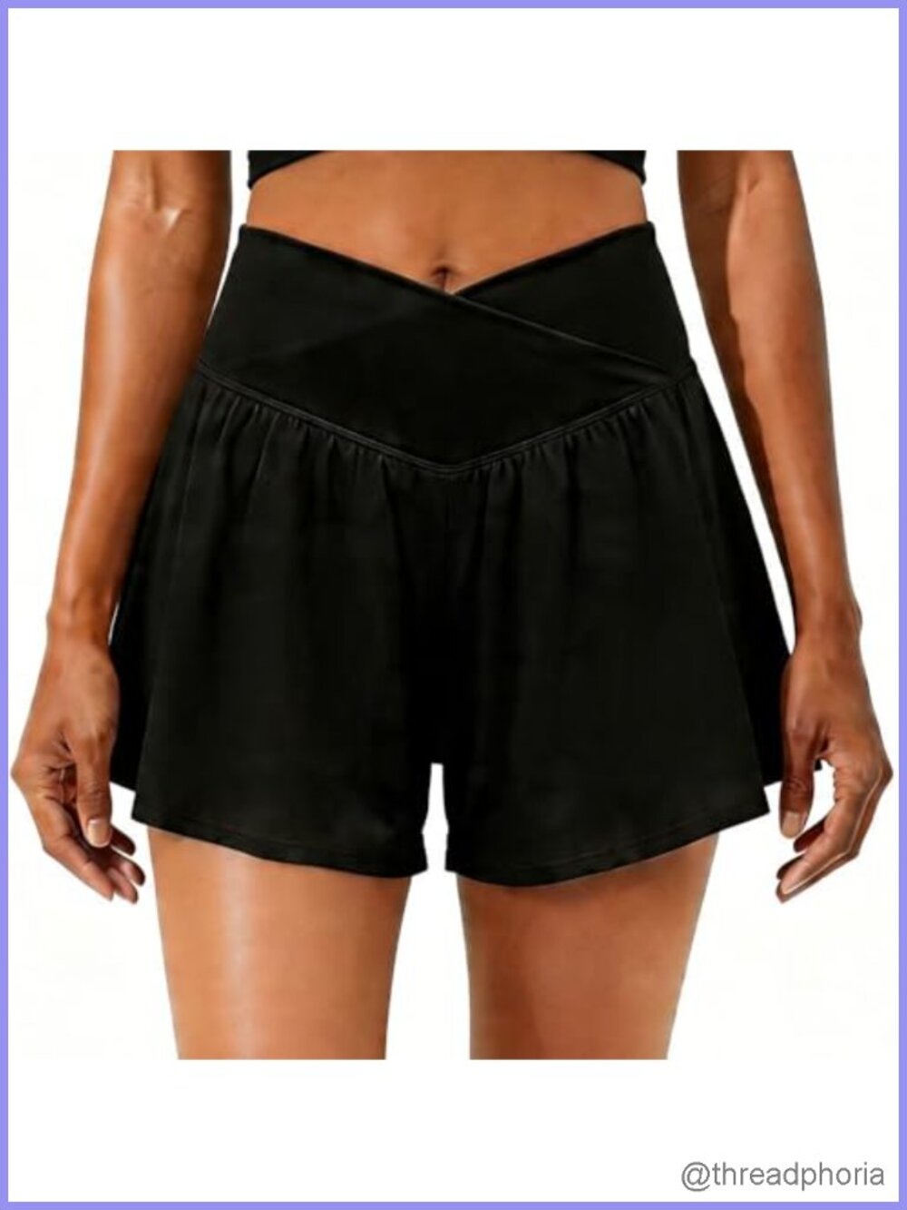 Women's 2 in 1 Running Shorts with Liner High Waisted Flowly